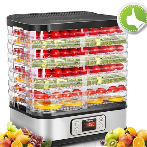 vegetable and fruit drying machine|COOCHEER Food Dehydrator Machine, 8 Trays 400 .